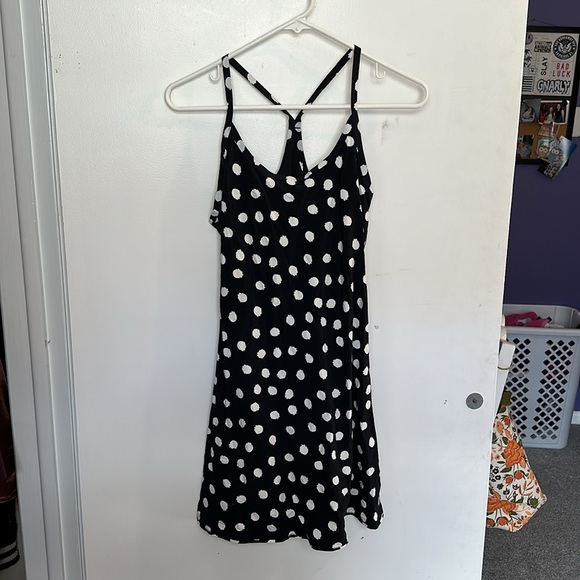 Outdoor Voices The Exercise Dress in Black POLKA DOT Size S - Picture 2 of 4